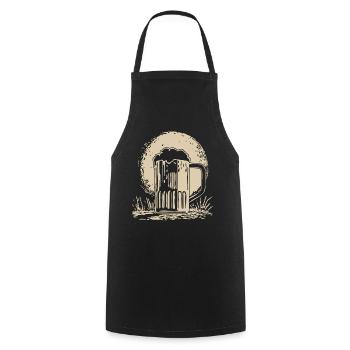 Brasserie maison Beer Brewing Moon - Tablier de cuisine - noir - Devant - AI Model Male 185 dark (185cm)