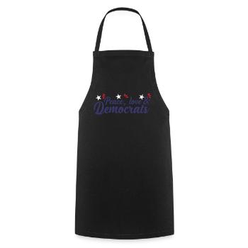 Democratic Elections Democracy Democrat - Cooking Apron - black - Front - AI Model Male 185 dark (185cm)