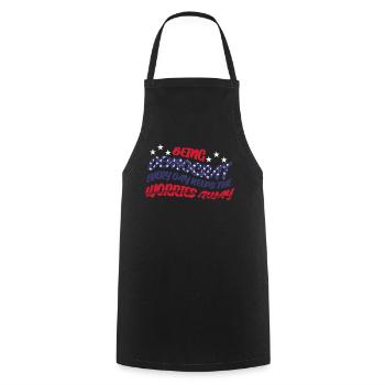 Democrat Democratic Democracy - Cooking Apron - black - Front - AI Model Male 185 dark (185cm)