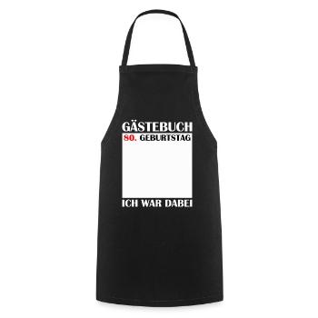 80th Birthday Women's 80th Anniversary Men's Gift - Cooking Apron - black - Front - AI Model Male 185 dark (185cm)