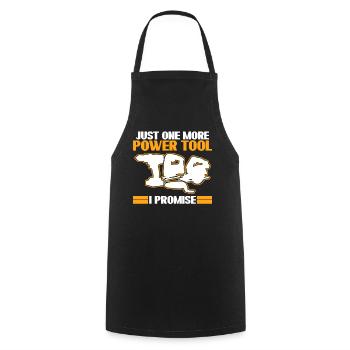 Best Power Tool Electric Tools - Cooking Apron - black - Front - AI Model Male 185 dark (185cm)