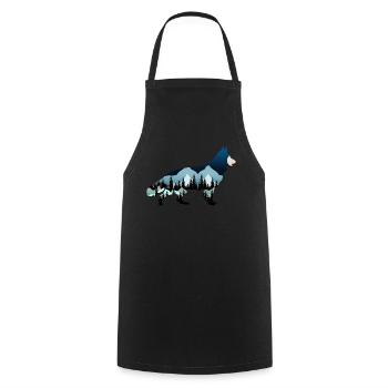 German Shepherd Dogs White Shepherd Dog - Cooking Apron - black - Front - AI Model Male 185 dark (185cm)
