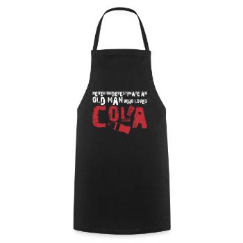 Cola Joke Lemonade Soft Drinks - Cooking Apron - black - Front - AI Model Male 185 dark (185cm)