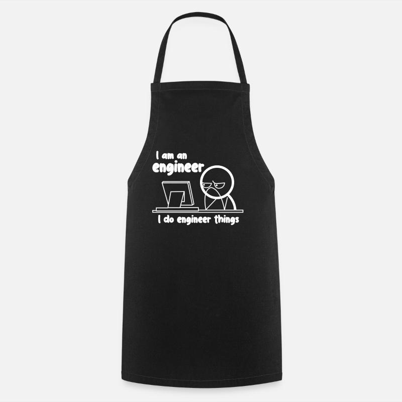 Engineer Engineering Engineers - Cooking Apron - black