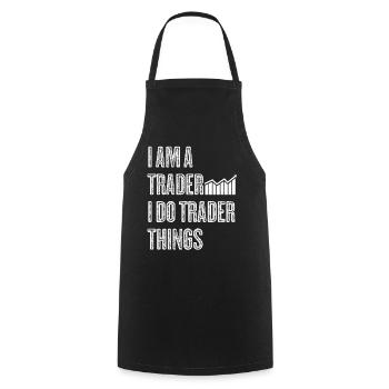 Stocks Stock exchange Capitalism Trader - Cooking Apron - black - Front - AI Model Male 185 dark (185cm)