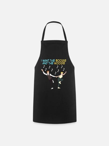 Boogie Woogie Swing Musique Danse - Tablier de cuisine - noir