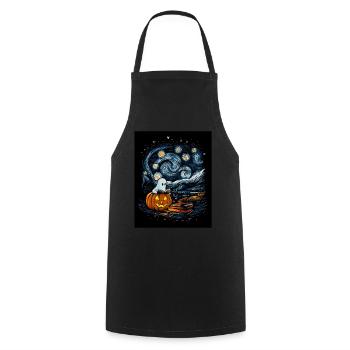 Cadeau d’Halloween Femmes Hommes Enfants Décoration - Tablier de cuisine - noir - Devant - AI Model Male 185 dark (185cm)