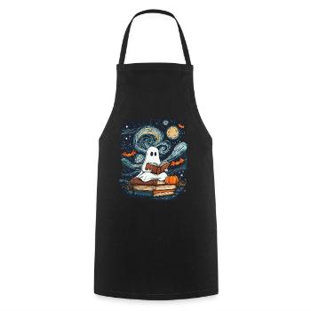 Cadeau d’Halloween Femmes Hommes Enfants Décoration - Tablier de cuisine - noir - Devant - AI Model Male 185 dark (185cm)