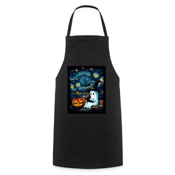 Cadeau d’Halloween Femmes Hommes Enfants Décoration - Tablier de cuisine - noir - Devant - AI Model Male 185 dark (185cm)
