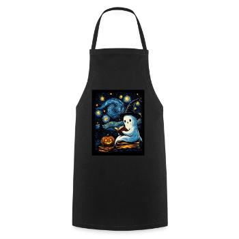 Cadeau d’Halloween Femmes Hommes Enfants Décoration - Tablier de cuisine - noir - Devant - AI Model Male 185 dark (185cm)