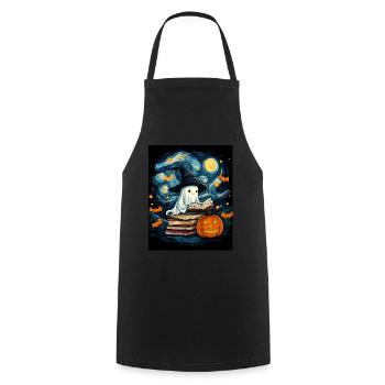 Cadeau d’Halloween Femmes Hommes Enfants Décoration - Tablier de cuisine - noir - Devant - AI Model Male 185 dark (185cm)