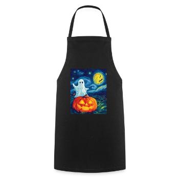Cadeau d’Halloween Femmes Hommes Enfants Décoration - Tablier de cuisine - noir - Devant - AI Model Male 185 dark (185cm)