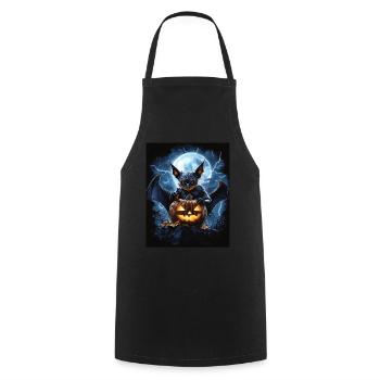 Cadeau d’Halloween Femmes Chauve-souris Hommes Enfants - Tablier de cuisine - noir - Devant - AI Model Male 185 dark (185cm)