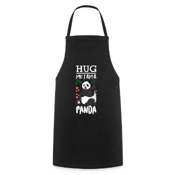 Hug Me Panda Bear Giant Panda - Kochschürze - Schwarz - Vorne - AI Model Male 185 dark (185cm)