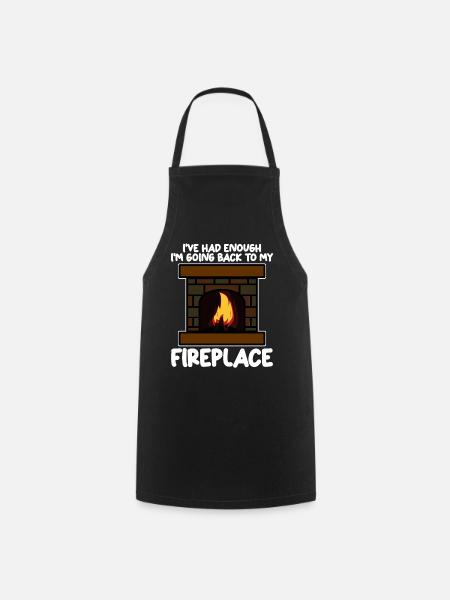 Fireplace Oven Firewood Stove - Kochschürze - Schwarz
