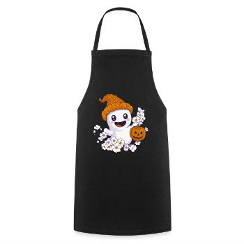 Halloween Fantôme Cadeau Femmes Hommes Enfants Décoration - Tablier de cuisine - noir - Devant - AI Model Male 185 dark (185cm)