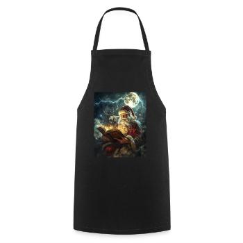 Père Noël Femmes Hommes Enfants Noël - Tablier de cuisine - noir - Devant - AI Model Male 185 dark (185cm)