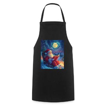 Weihnachtsmann Frauen Männer Kinder Weihnachten - Kochschürze - Schwarz - Vorne - AI Model Male 185 dark (185cm)
