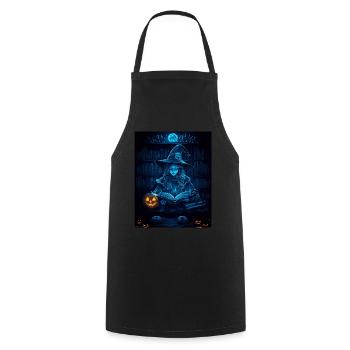 Halloween Cadeau Femmes Sorcière Hommes Enfants Décoration - Tablier de cuisine - noir - Devant - AI Model Male 185 dark (185cm)