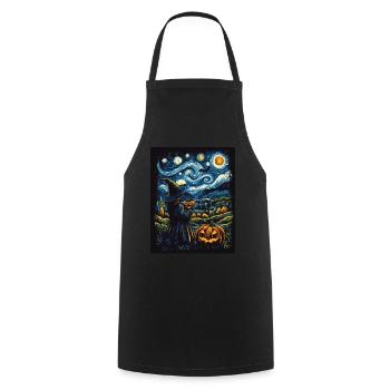 Halloween Cadeau Femmes Sorcière Hommes Enfants Décoration - Tablier de cuisine - noir - Devant - AI Model Male 185 dark (185cm)