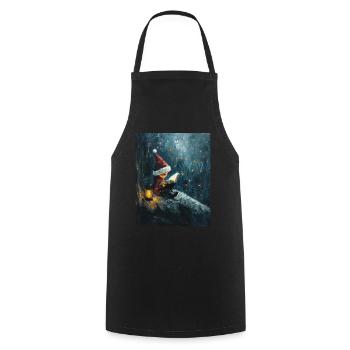 Christmas Elf Women Men Children Christmas - Cooking Apron - black - Front - AI Model Male 185 dark (185cm)