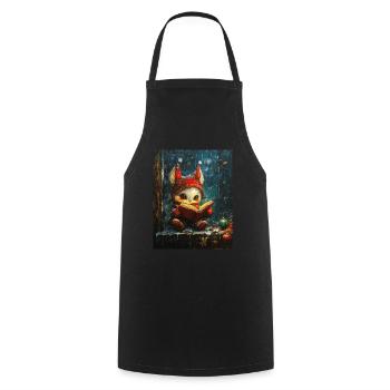 Christmas Elf Women Men Children Christmas - Cooking Apron - black - Front - AI Model Male 185 dark (185cm)
