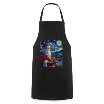 Weihnachtsmann Frauen Männer Kinder Weihnachten - Kochschürze - Schwarz - Vorne - AI Model Male 185 dark (185cm)