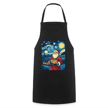 Weihnachtsmann Frauen Männer Kinder Weihnachten - Kochschürze - Schwarz - Vorne - AI Model Male 185 dark (185cm)