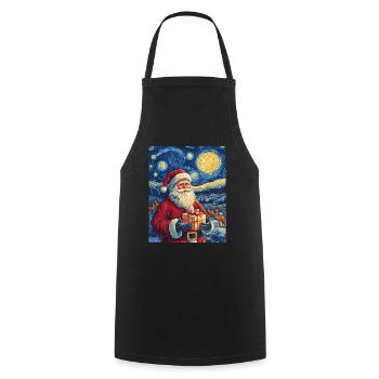 Weihnachtsmann Frauen Männer Kinder Weihnachten - Kochschürze - Schwarz - Vorne - AI Model Male 185 dark (185cm)