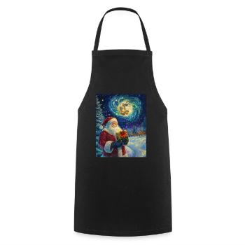 Weihnachtsmann Frauen Männer Kinder Weihnachten - Kochschürze - Schwarz - Vorne - AI Model Male 185 dark (185cm)