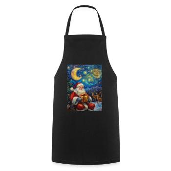 Weihnachtsmann Frauen Männer Kinder Weihnachten - Kochschürze - Schwarz - Vorne - AI Model Male 185 dark (185cm)