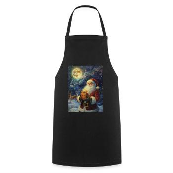Weihnachtsmann Frauen Männer Kinder Weihnachten - Kochschürze - Schwarz - Vorne - AI Model Male 185 dark (185cm)