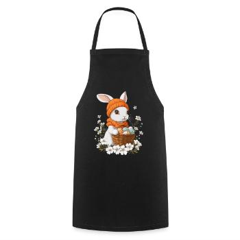 Easter Bunny Gift Easter Women Men Children - Cooking Apron - black - Front - AI Model Male 185 dark (185cm)