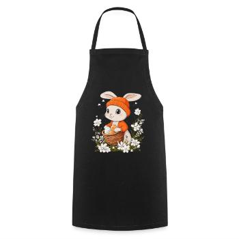 Easter Bunny Gift Easter Women Men Children - Cooking Apron - black - Front - AI Model Male 185 dark (185cm)