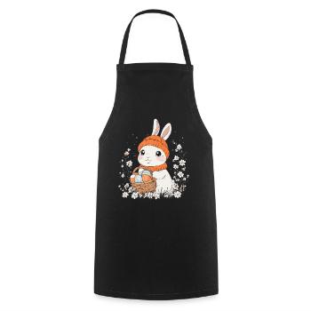 Easter Bunny Gift Easter Women Men Children - Cooking Apron - black - Front - AI Model Male 185 dark (185cm)