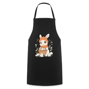 Easter Bunny Gift Easter Women Men Children - Cooking Apron - black - Front - AI Model Male 185 dark (185cm)