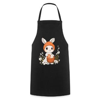 Easter Bunny Gift Easter Women Men Children - Cooking Apron - black - Front - AI Model Male 185 dark (185cm)
