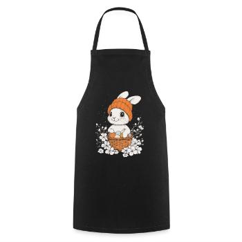 Easter Bunny Gift Easter Women Men Children - Cooking Apron - black - Front - AI Model Male 185 dark (185cm)