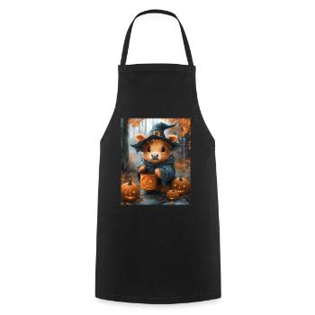 Halloween Geschenk Frauen Kuh Männer Kinder Deko - Kochschürze - Schwarz - Vorne - AI Model Male 185 dark (185cm)