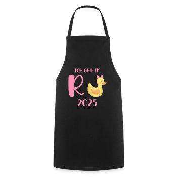 Duck Pension 2025 Pension Retirement Grandpa Grandma Pensioner - Cooking Apron - black - Front - AI Model Male 185 dark (185cm)