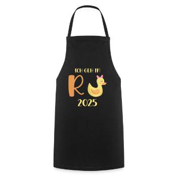 Duck Pension 2025 Pension Retirement Grandpa Grandma Pensioner - Cooking Apron - black - Front - AI Model Male 185 dark (185cm)
