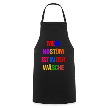Costume de Carnaval Cadeau Femme Carnaval Carnaval - Tablier de cuisine - noir - Devant - AI Model Male 185 dark (185cm)
