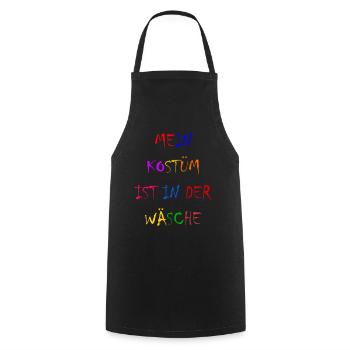 Carnival Costume Women's Gift Carnival Carnival - Cooking Apron - black - Front - AI Model Male 185 dark (185cm)