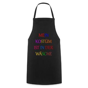 Carnival Costume Women's Gift Carnival Carnival - Cooking Apron - black - Front - AI Model Male 185 dark (185cm)