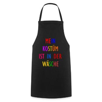 Carnival Costume Women's Gift Carnival Carnival - Cooking Apron - black - Front - AI Model Male 185 dark (185cm)