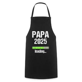 Dad 2025 Gift Men Men Father Pregnant - Cooking Apron - black - Front - AI Model Male 185 dark (185cm)