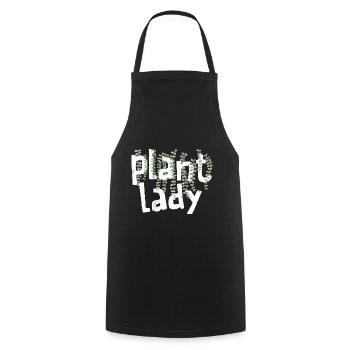 Plant Lady - Fille de jardinage - Tablier de cuisine - noir - Devant - AI Model Male 185 dark (185cm)
