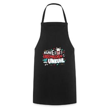 Kühe Erschrecken Ist Unkuhl - Cooking Apron - black - Front - AI Model Male 185 dark (185cm)