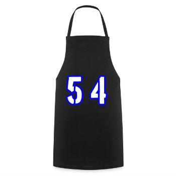 54 Symbole numérique - Tablier de cuisine - noir - Devant - AI Model Male 185 dark (185cm)