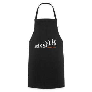 basket ball basketball joueur de basket evolution - Tablier de cuisine - noir - Devant - AI Model Male 185 dark (185cm)